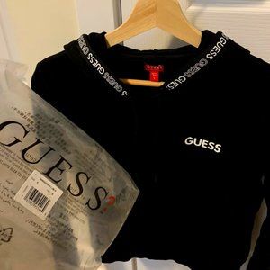 Black women's guess hoodie, brand new without tags